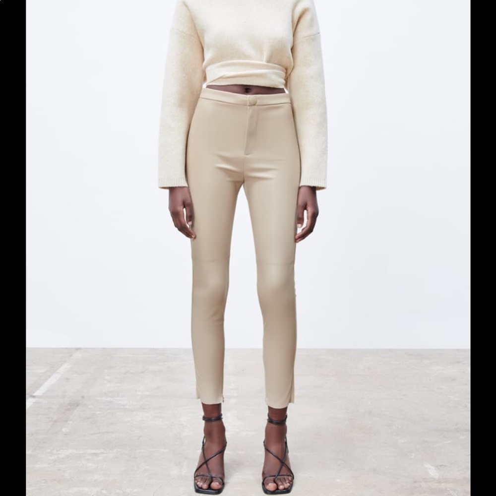 Zara | Faux Leather Leggings